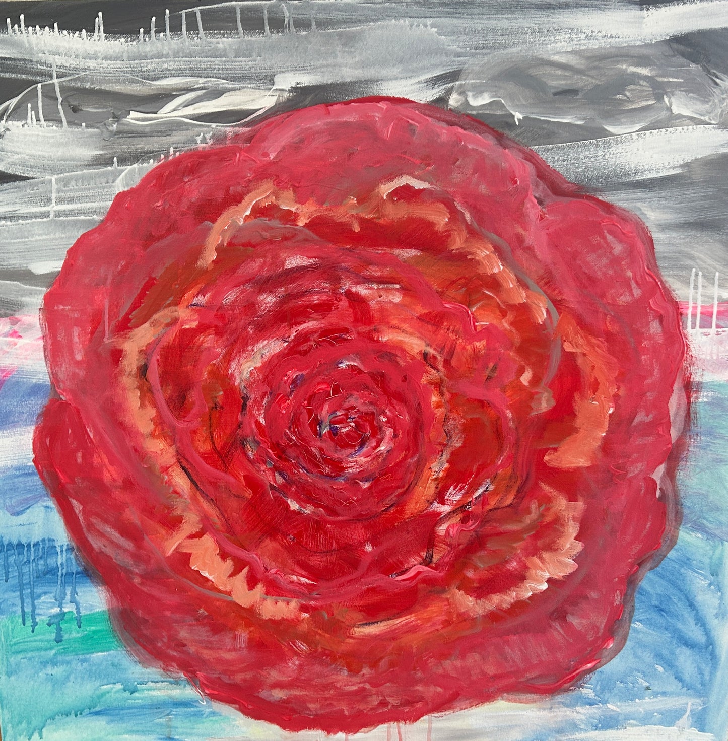 Roses IX - 28"x28"